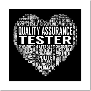 Quality Assurance Tester Heart Posters and Art